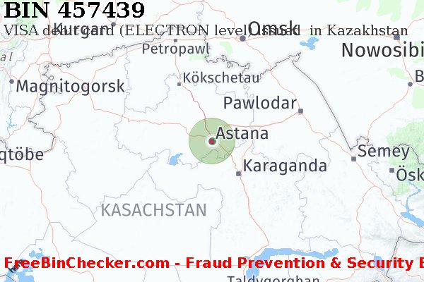 457439 VISA debit Kazakhstan KZ BIN-Liste