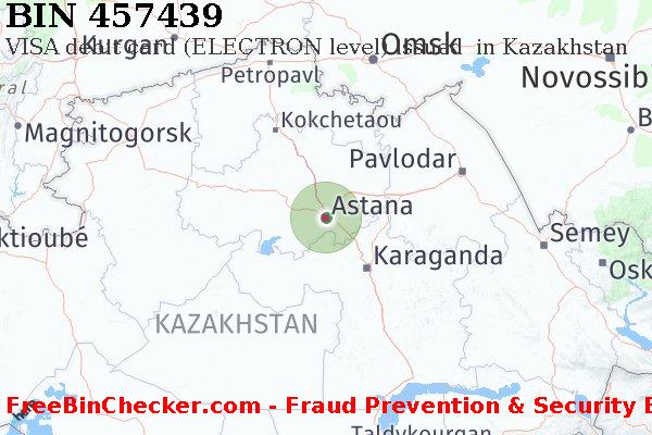 457439 VISA debit Kazakhstan KZ BIN Liste 