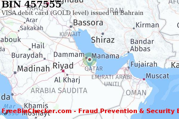 457555 VISA debit Bahrain BH Lista BIN