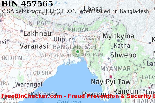 457565 VISA debit Bangladesh BD BIN-Liste