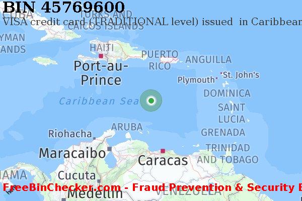 45769600 VISA credit Caribbean Netherlands BQ BIN List