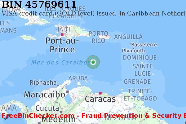 45769611 VISA credit Caribbean Netherlands BQ BIN Liste 