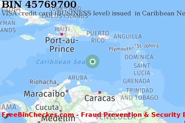 45769700 VISA credit Caribbean Netherlands BQ BIN List