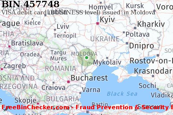 457748 VISA debit Moldova MD BIN List