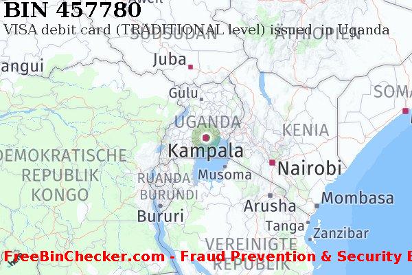 457780 VISA debit Uganda UG BIN-Liste
