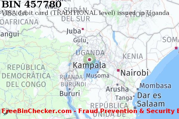 457780 VISA debit Uganda UG Lista de BIN
