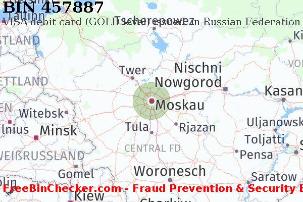 457887 VISA debit Russian Federation RU BIN-Liste