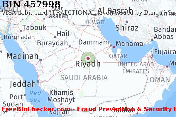 457998 VISA debit Saudi Arabia SA BIN List