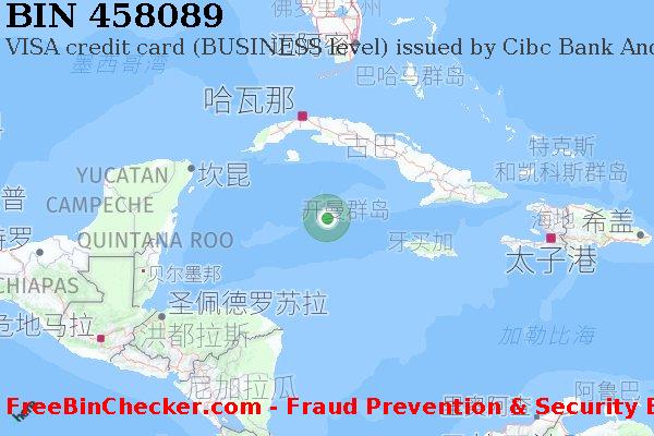 458089 VISA credit Cayman Islands KY BIN列表