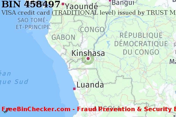458497 VISA credit Democratic Republic of the Congo CD BIN Liste 