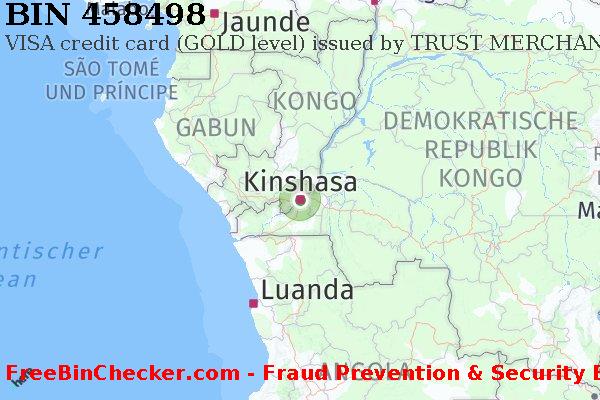 458498 VISA credit Democratic Republic of the Congo CD BIN-Liste