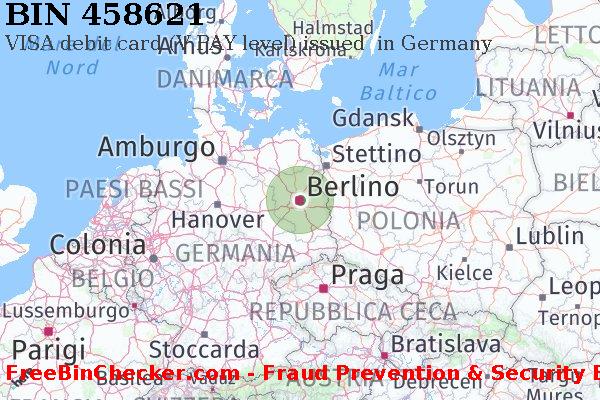 458621 VISA debit Germany DE Lista BIN
