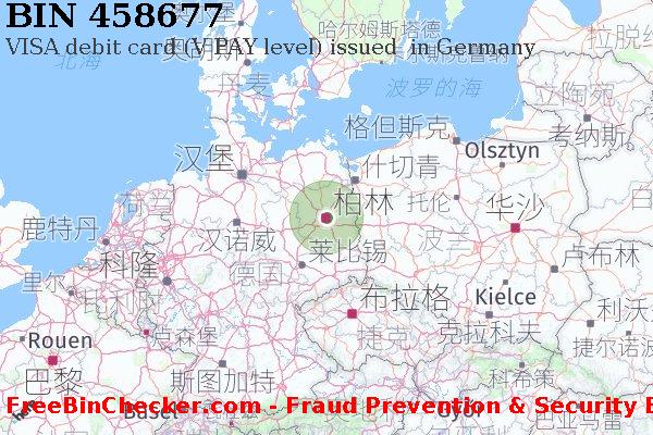 458677 VISA debit Germany DE BIN列表