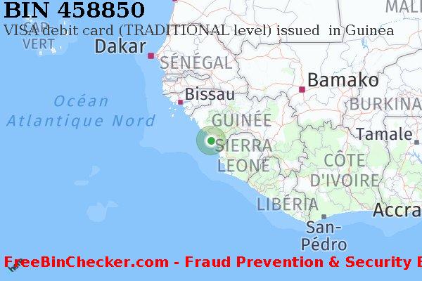 458850 VISA debit Guinea GN BIN Liste 