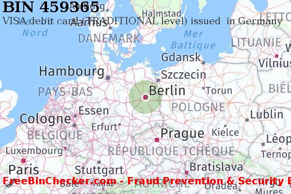 459365 VISA debit Germany DE BIN Liste 