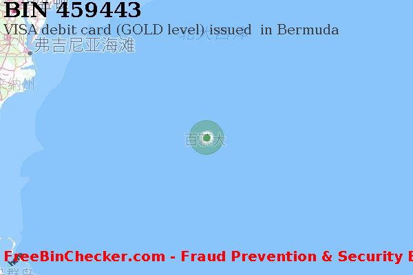 459443 VISA debit Bermuda BM BIN列表
