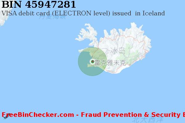 45947281 VISA debit Iceland IS BIN列表