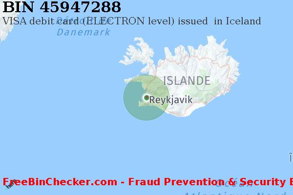 45947288 VISA debit Iceland IS BIN Liste 