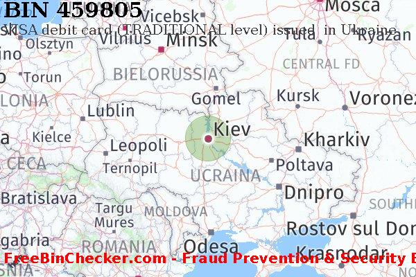 459805 VISA debit Ukraine UA Lista BIN