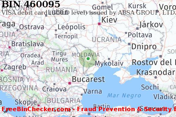 460095 VISA debit Moldova MD Lista de BIN