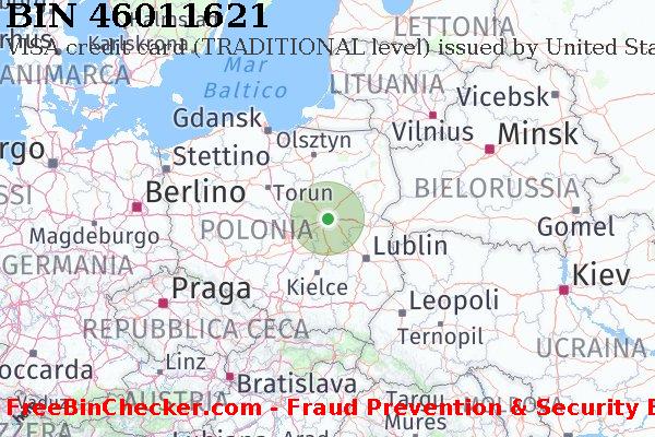 46011621 VISA credit Poland PL Lista BIN