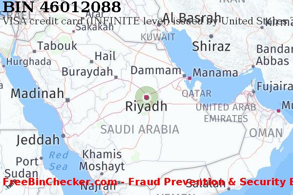 46012088 VISA credit Saudi Arabia SA BIN List