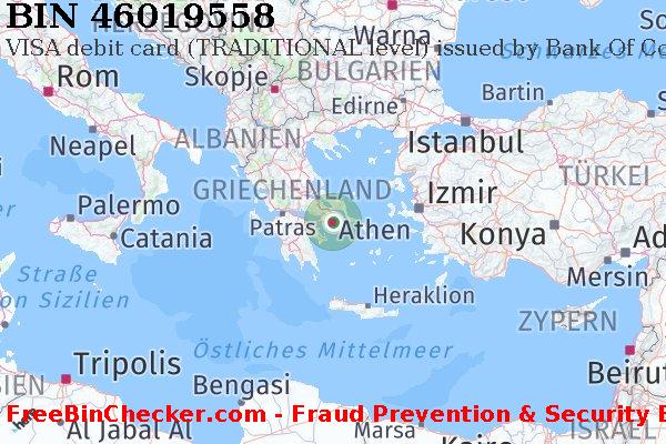 46019558 VISA debit Greece GR BIN-Liste