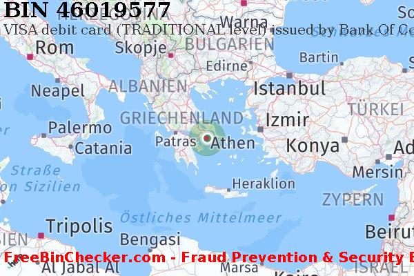 46019577 VISA debit Greece GR BIN-Liste