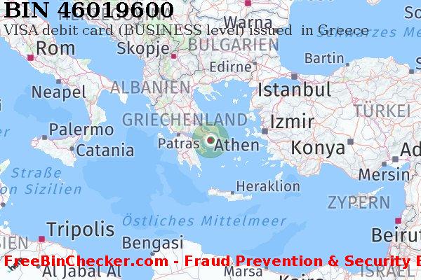 46019600 VISA debit Greece GR BIN-Liste