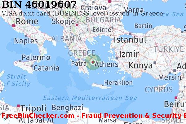 46019607 VISA debit Greece GR बिन सूची