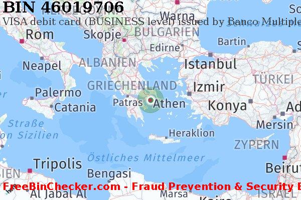 46019706 VISA debit Greece GR BIN-Liste