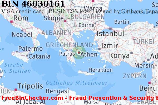 46030161 VISA credit Greece GR BIN-Liste