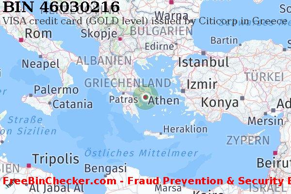 46030216 VISA credit Greece GR BIN-Liste
