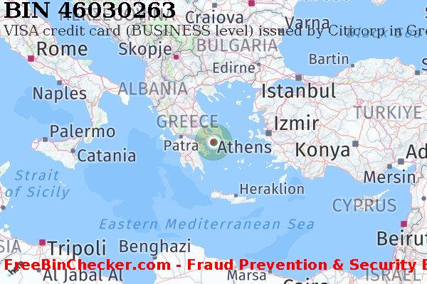 46030263 VISA credit Greece GR BIN List