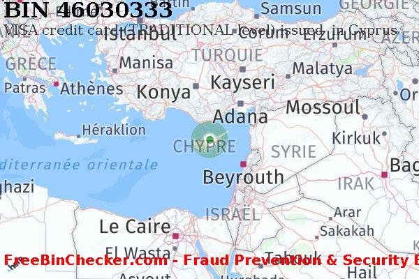 46030333 VISA credit Cyprus CY BIN Liste 
