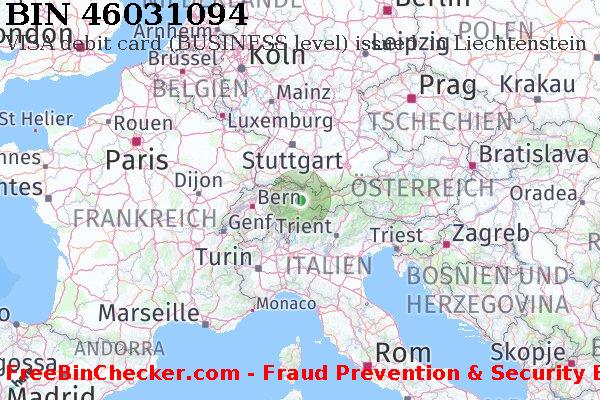 46031094 VISA debit Liechtenstein LI BIN-Liste