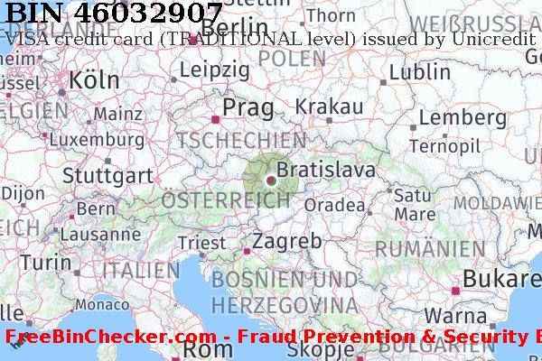 46032907 VISA credit Slovakia (Slovak Republic) SK BIN-Liste