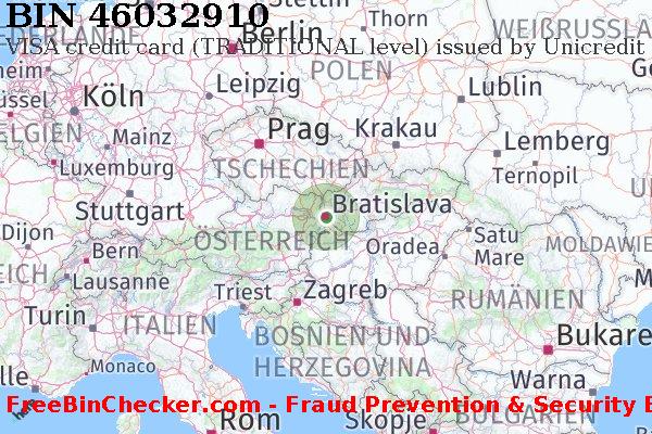 46032910 VISA credit Slovakia (Slovak Republic) SK BIN-Liste