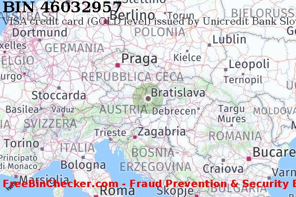 46032957 VISA credit Slovakia (Slovak Republic) SK Lista BIN