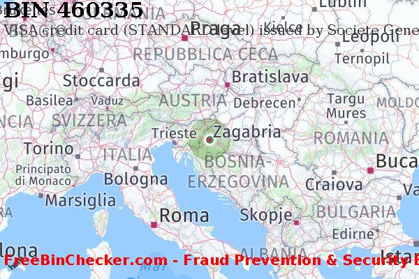 460335 VISA credit Croatia HR Lista BIN