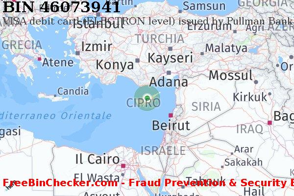 46073941 VISA debit Cyprus CY Lista BIN