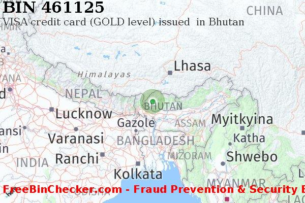 461125 VISA credit Bhutan BT বিন তালিকা