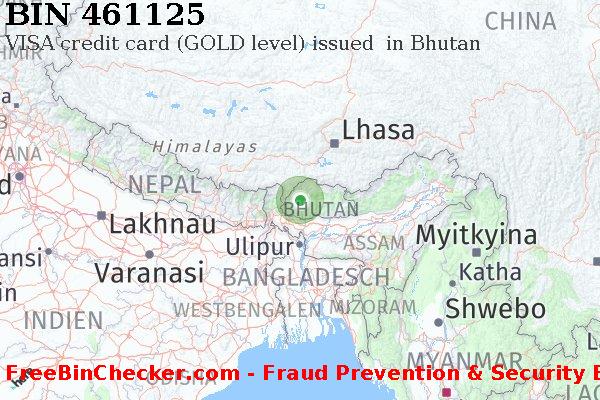 461125 VISA credit Bhutan BT BIN-Liste
