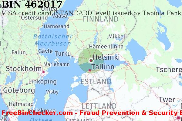 462017 VISA credit Finland FI BIN-Liste