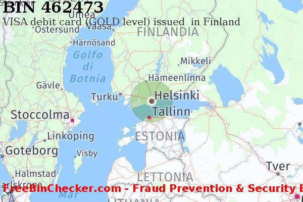 462473 VISA debit Finland FI Lista BIN