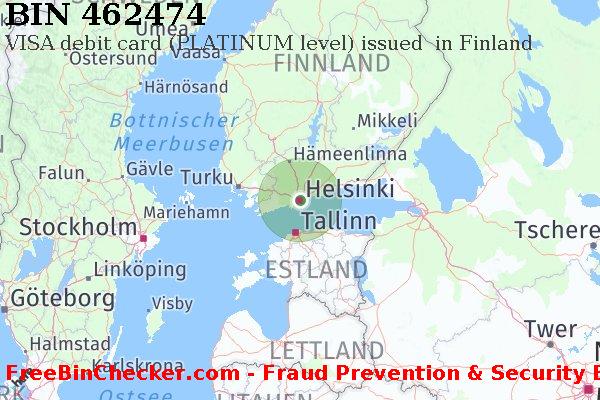462474 VISA debit Finland FI BIN-Liste