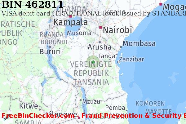 462811 VISA debit Tanzania TZ BIN-Liste