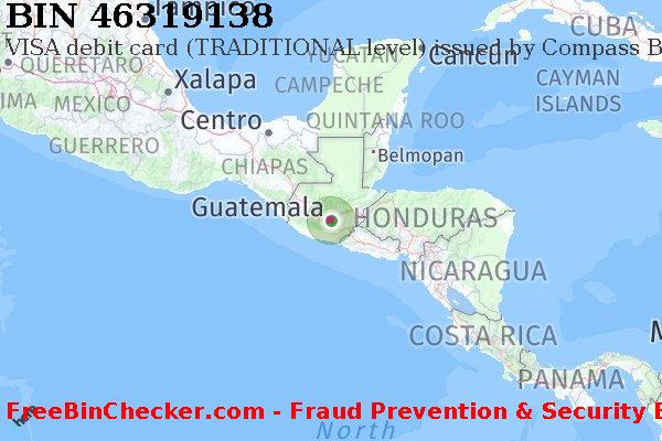 46319138 VISA debit Guatemala GT BIN List