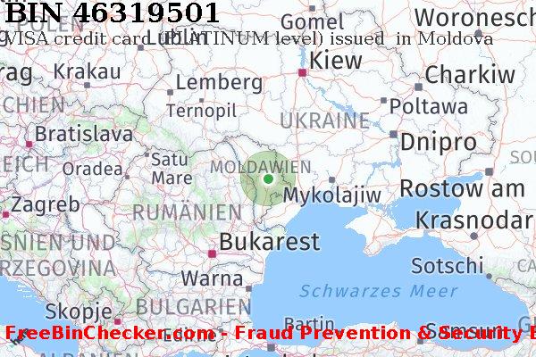46319501 VISA credit Moldova MD BIN-Liste