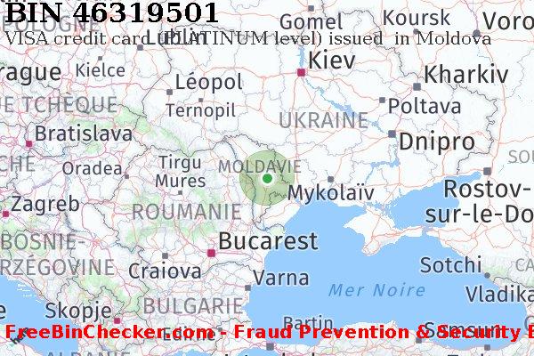46319501 VISA credit Moldova MD BIN Liste 